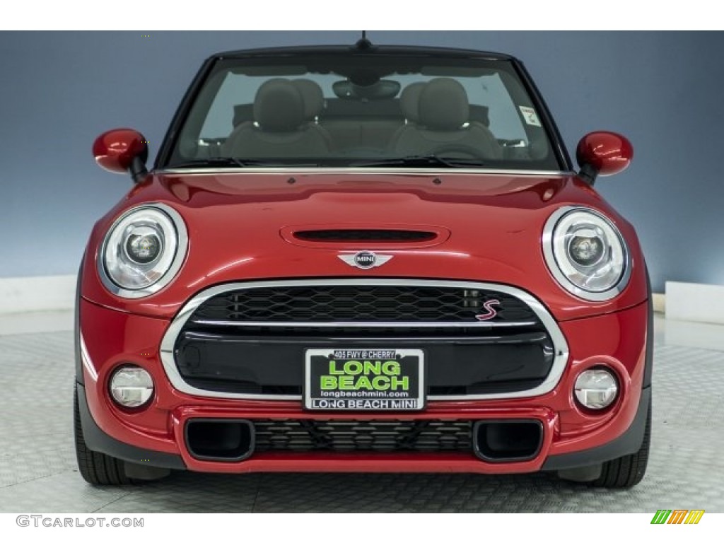 2017 Convertible Cooper S - Blazing Red Metallic / Chesterfield Leather/Malt Brown photo #2