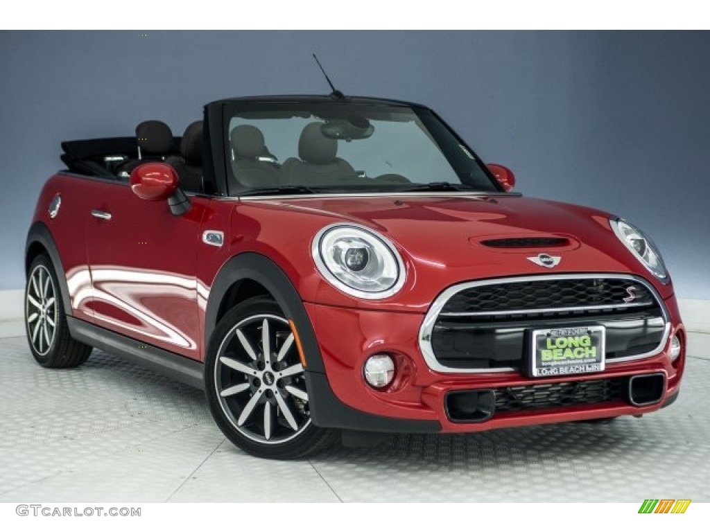 2017 Convertible Cooper S - Blazing Red Metallic / Chesterfield Leather/Malt Brown photo #12