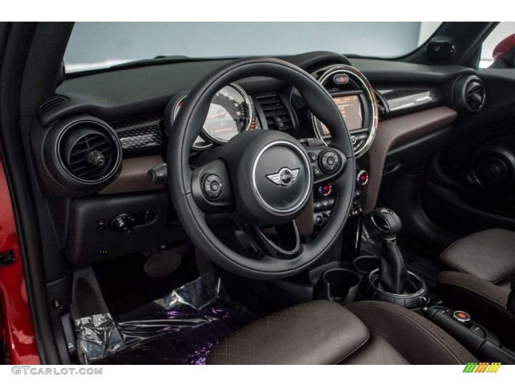 2017 Convertible Cooper S - Blazing Red Metallic / Chesterfield Leather/Malt Brown photo #15