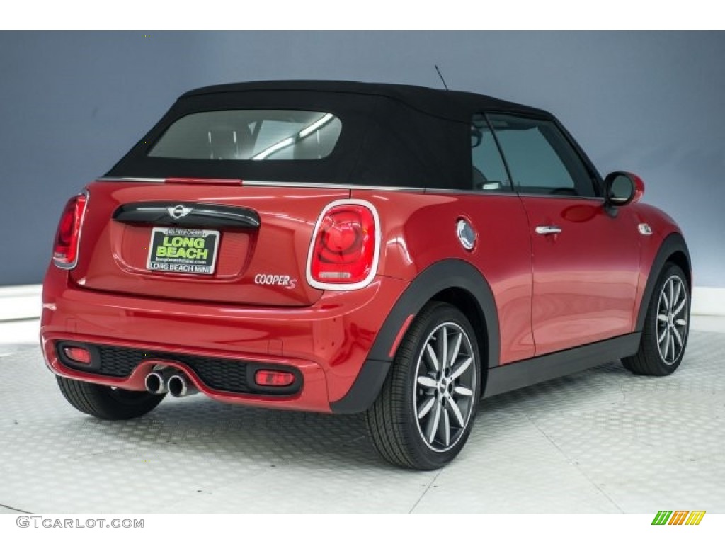 2017 Convertible Cooper S - Blazing Red Metallic / Chesterfield Leather/Malt Brown photo #29