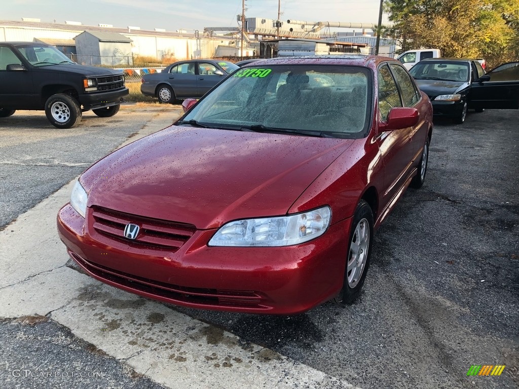2002 Accord SE Sedan - Firepepper Red Pearl / Ivory photo #1