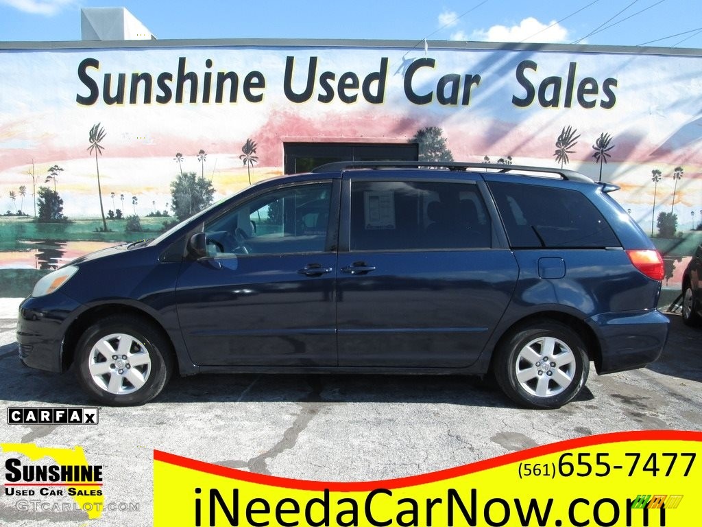 2004 Sienna CE - Blue Mirage Metallic / Stone Gray photo #1