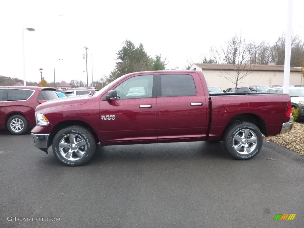 Delmonico Red Pearl 2018 Ram 1500 Big Horn Crew Cab 4x4 Exterior Photo #124040530