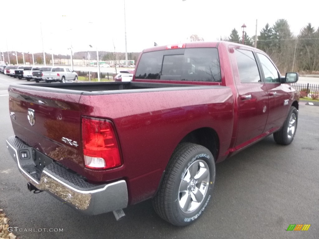 2018 1500 Big Horn Crew Cab 4x4 - Delmonico Red Pearl / Black/Diesel Gray photo #5