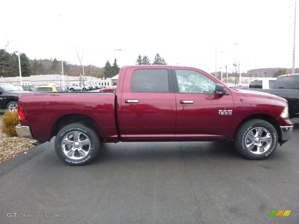 2018 1500 Big Horn Crew Cab 4x4 - Delmonico Red Pearl / Black/Diesel Gray photo #6
