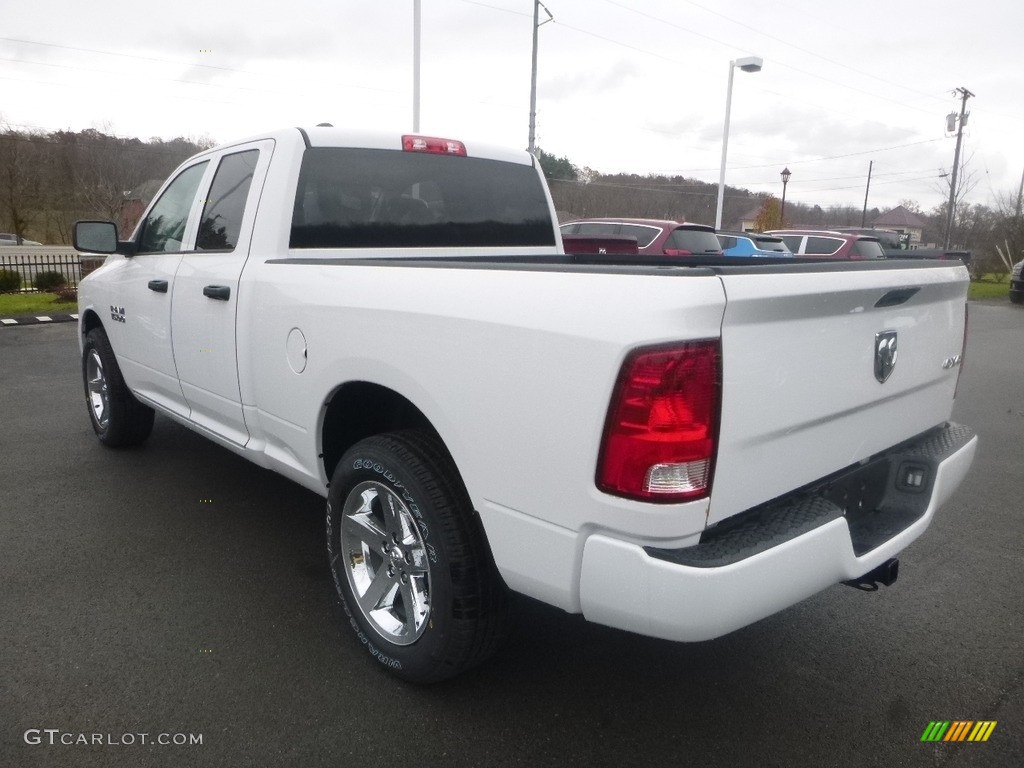 2018 1500 Express Quad Cab 4x4 - Bright White / Black/Diesel Gray photo #3