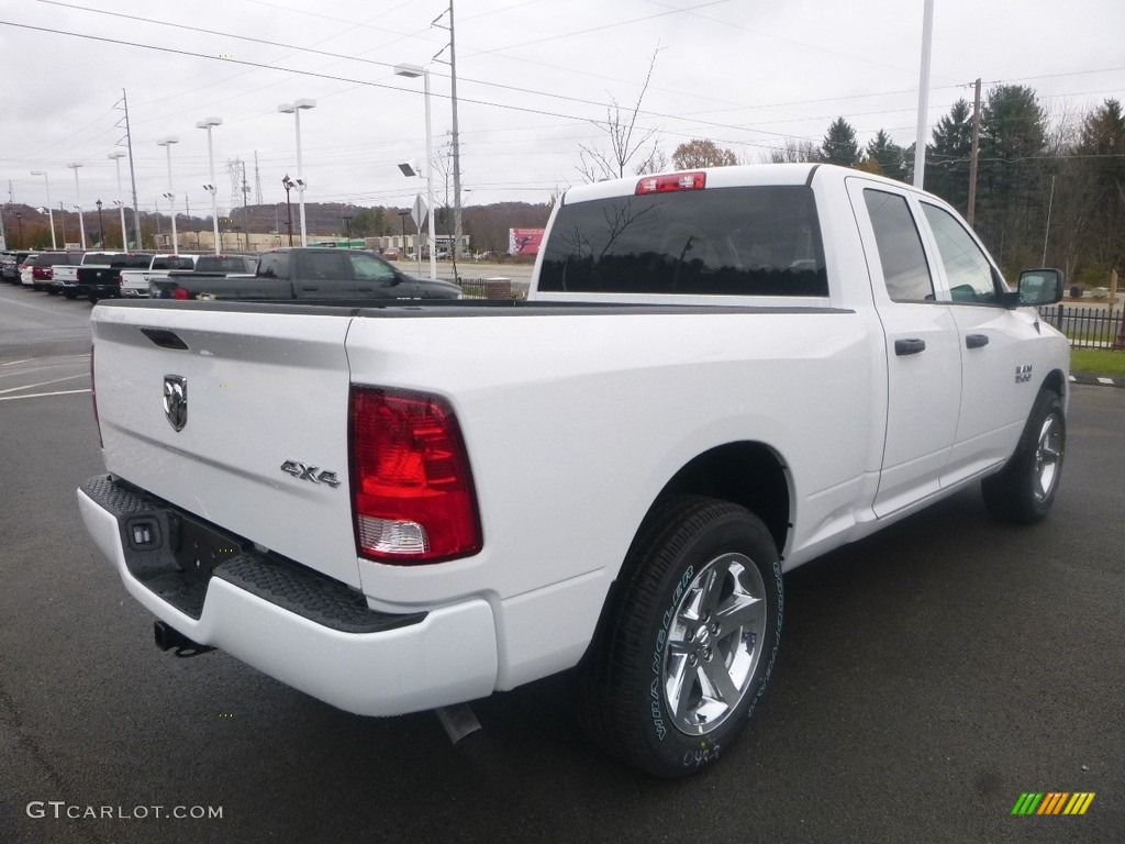 2018 1500 Express Quad Cab 4x4 - Bright White / Black/Diesel Gray photo #5