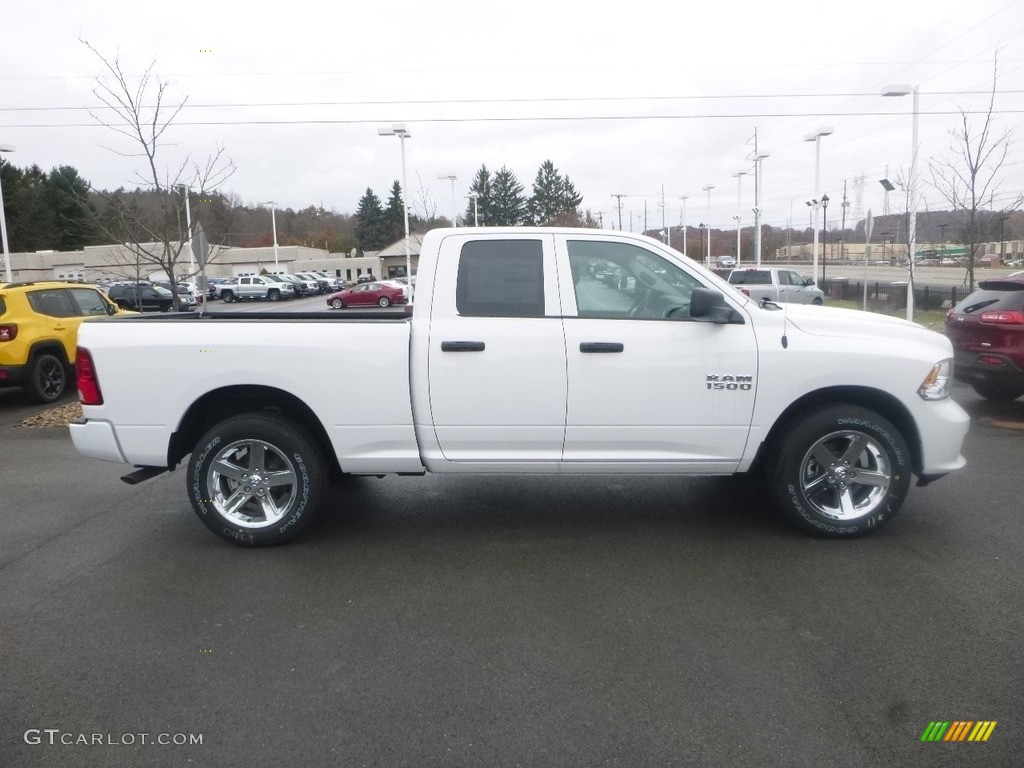 2018 1500 Express Quad Cab 4x4 - Bright White / Black/Diesel Gray photo #6