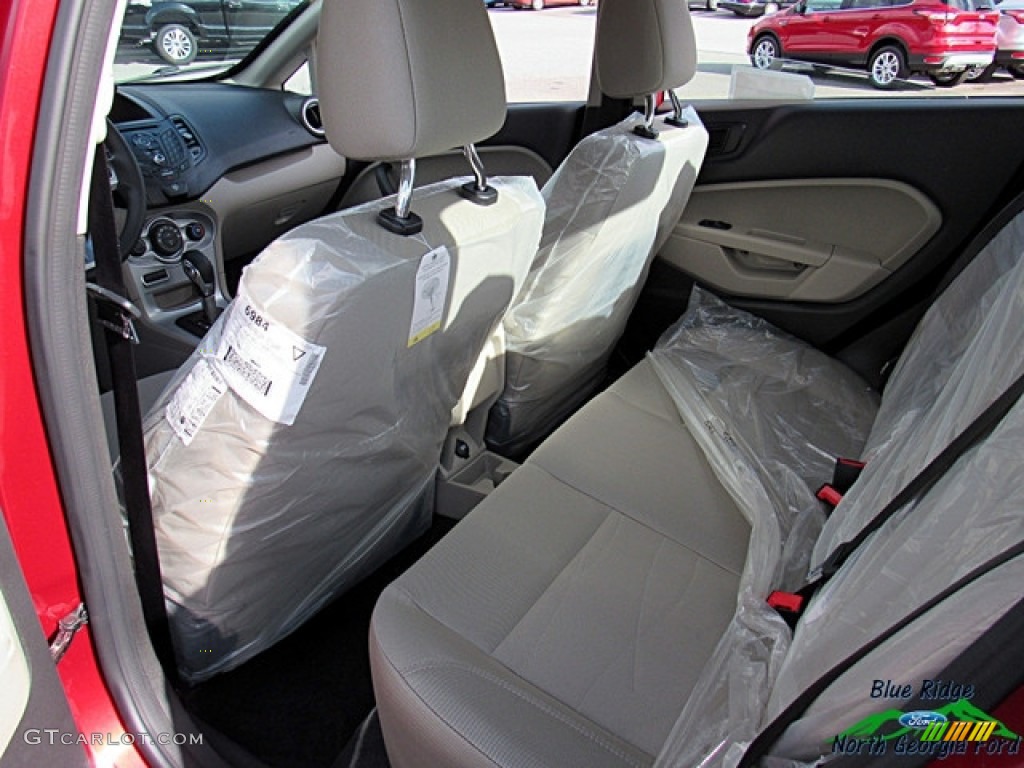 2017 Fiesta SE Sedan - Ruby Red / Medium Light Stone photo #12