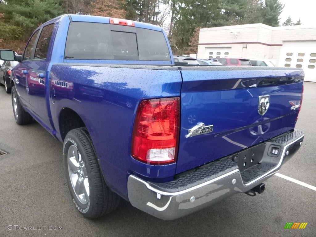 2018 1500 Big Horn Crew Cab 4x4 - Blue Streak Pearl / Black/Diesel Gray photo #3