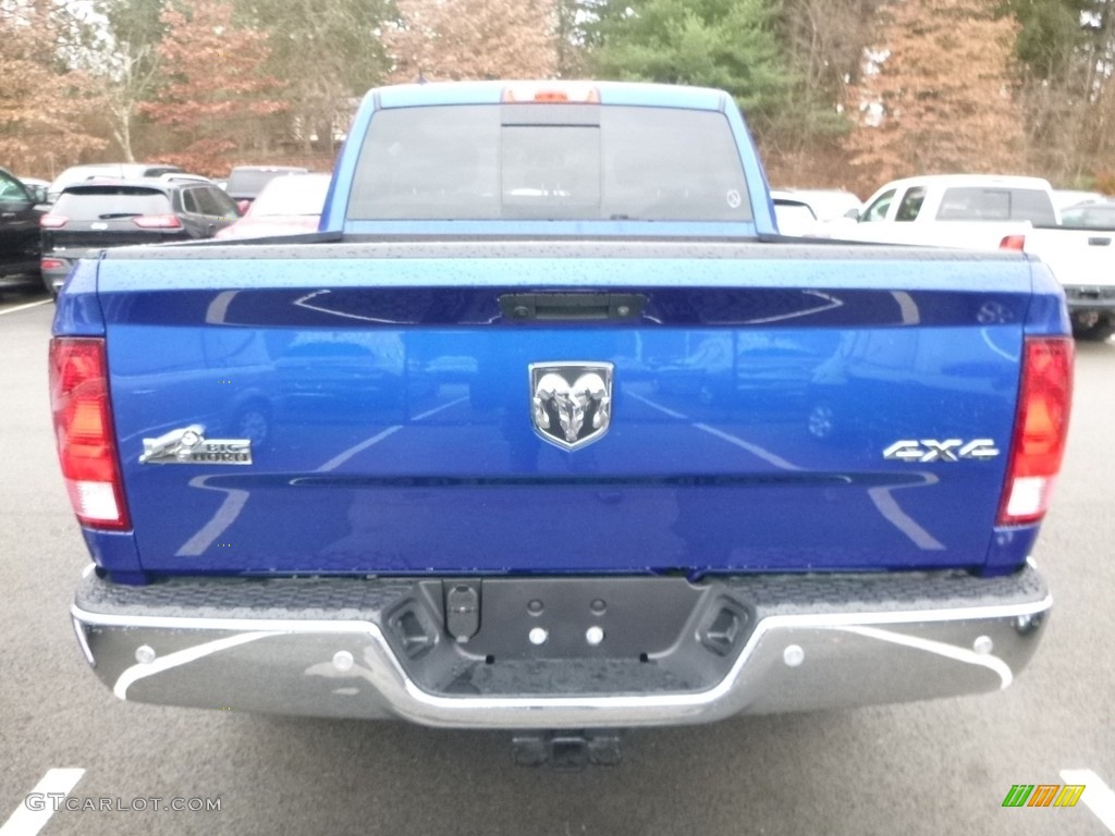 2018 1500 Big Horn Crew Cab 4x4 - Blue Streak Pearl / Black/Diesel Gray photo #4