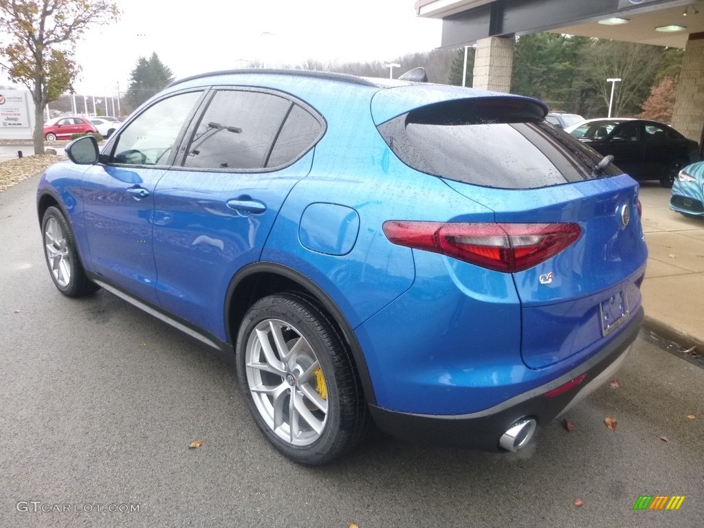 2018 Stelvio Ti AWD - Misano Blue Metallic / Black/Black photo #4