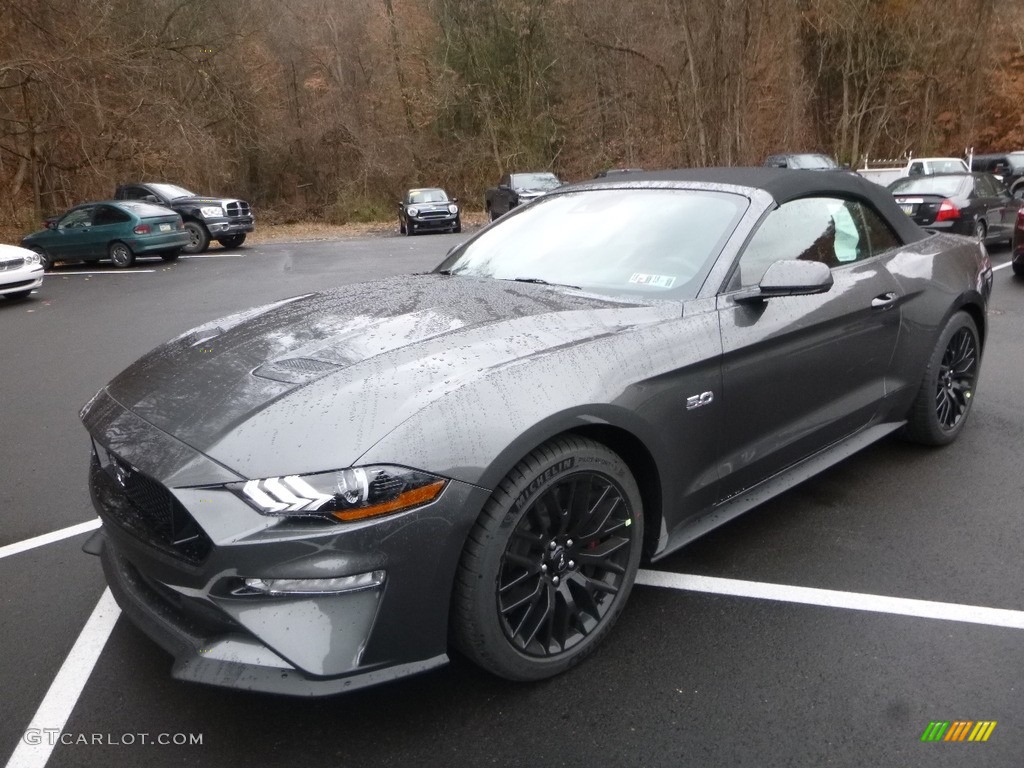 Magnetic 2018 Ford Mustang GT Premium Convertible Exterior Photo #124043827