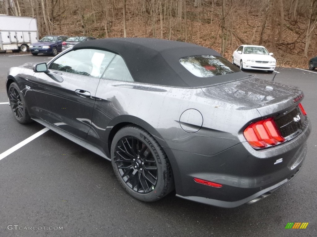 2018 Mustang GT Premium Convertible - Magnetic / Showstopper Red photo #6