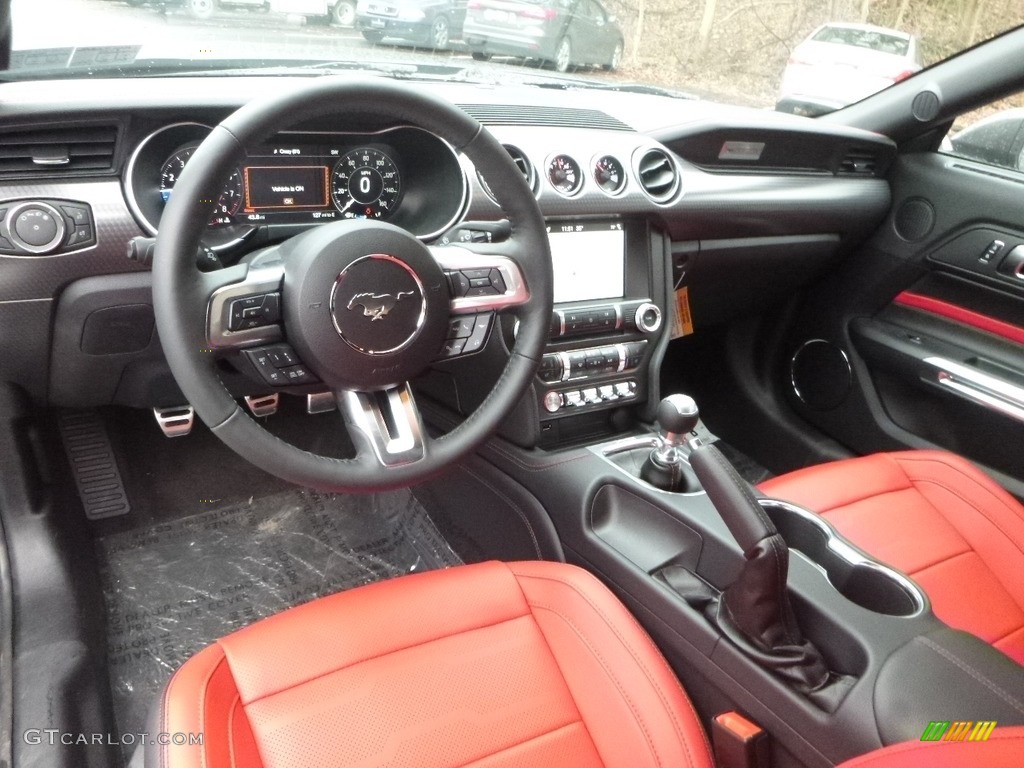 2018 Mustang GT Premium Convertible - Magnetic / Showstopper Red photo #9