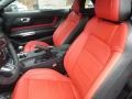 2018 Ford Mustang Showstopper Red Interior Front Seat Photo