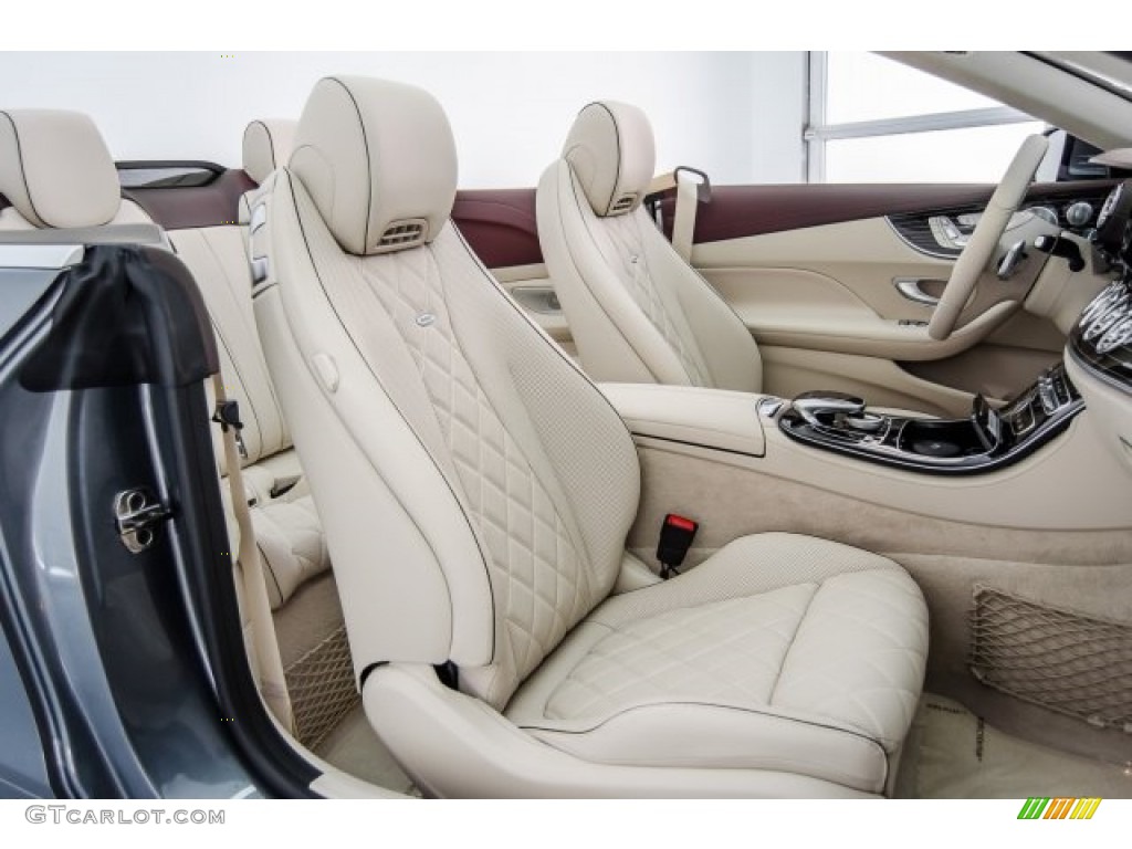 designo Macchiato Beige/Titian Red Interior 2018 Mercedes-Benz E 400 Convertible Photo #124045144