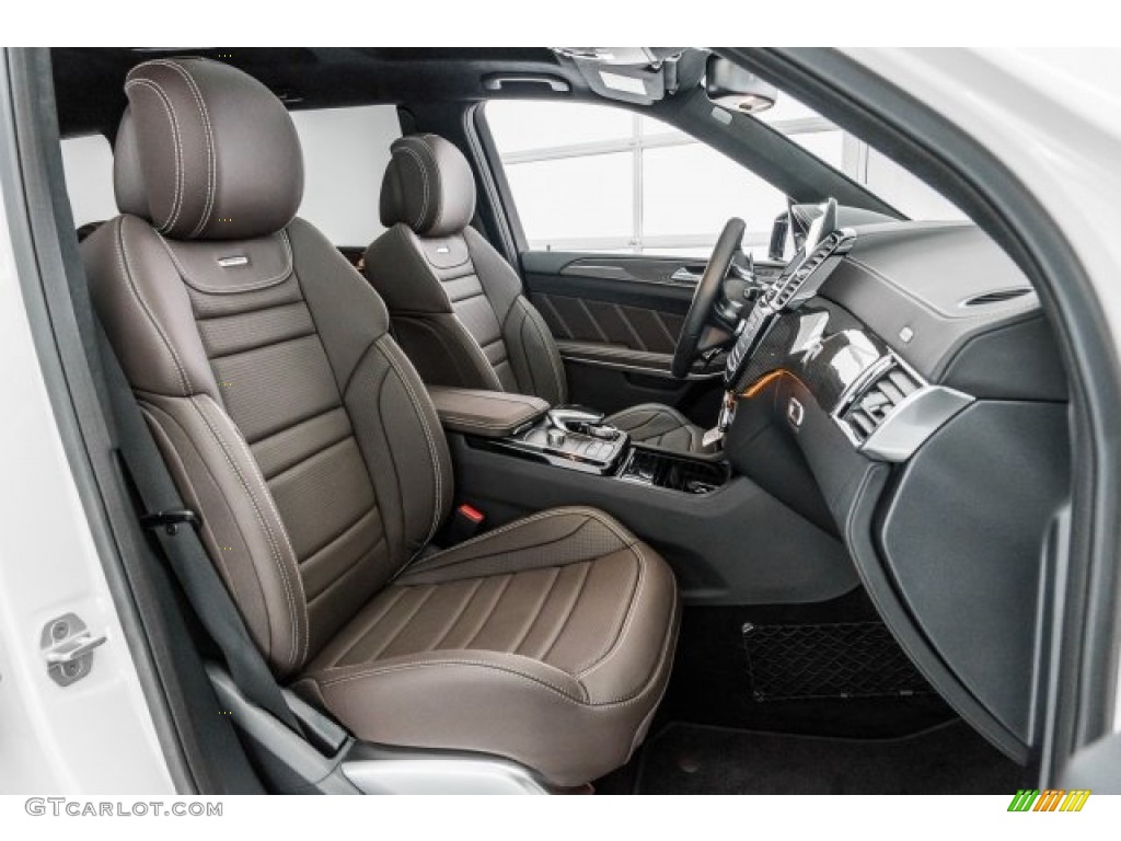Espresso Brown/Black Interior 2018 Mercedes-Benz GLS 63 AMG 4Matic Photo #124045525