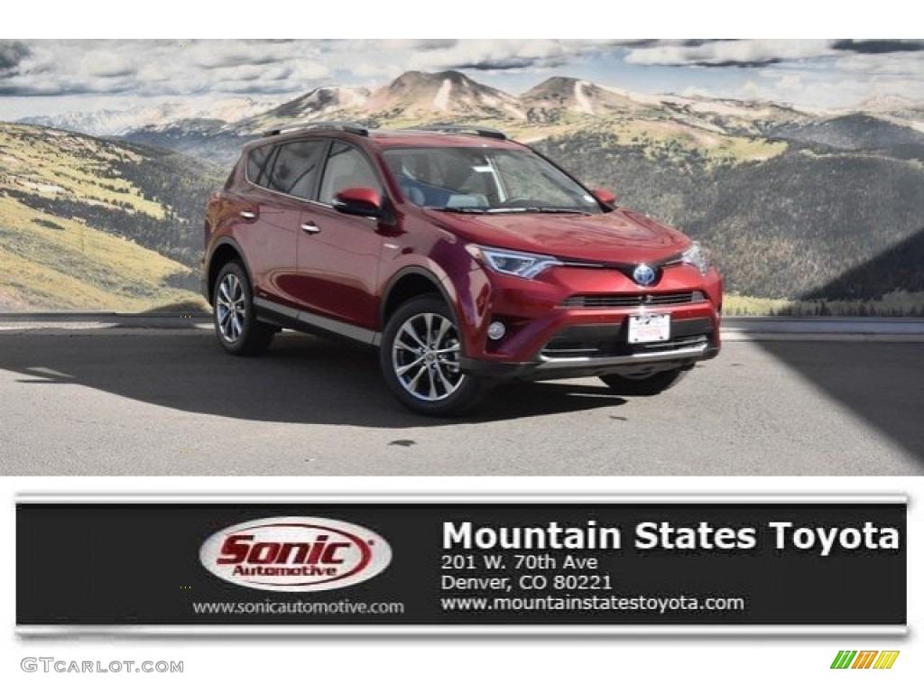 2018 RAV4 Limited AWD Hybrid - Ruby Flare Pearl / Black photo #1