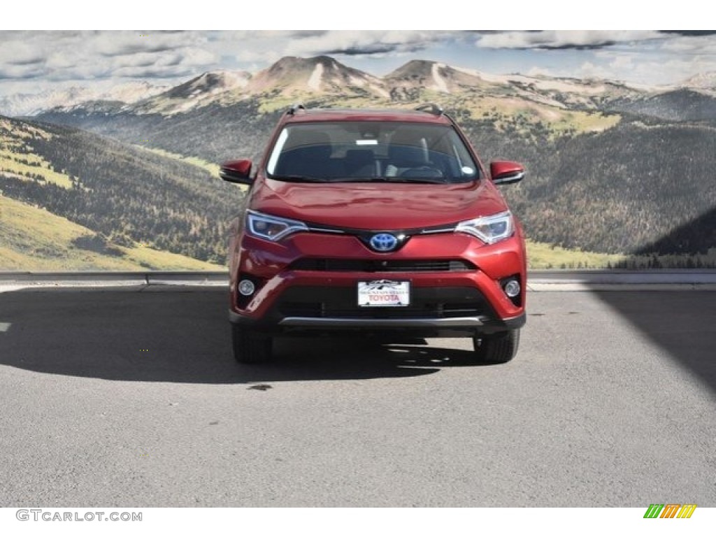 2018 RAV4 Limited AWD Hybrid - Ruby Flare Pearl / Black photo #2