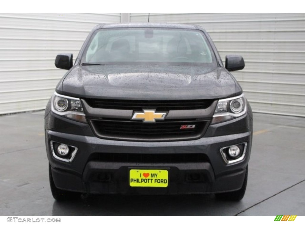 2016 Colorado Z71 Crew Cab 4x4 - Rainforest Green Metallic / Jet Black photo #2