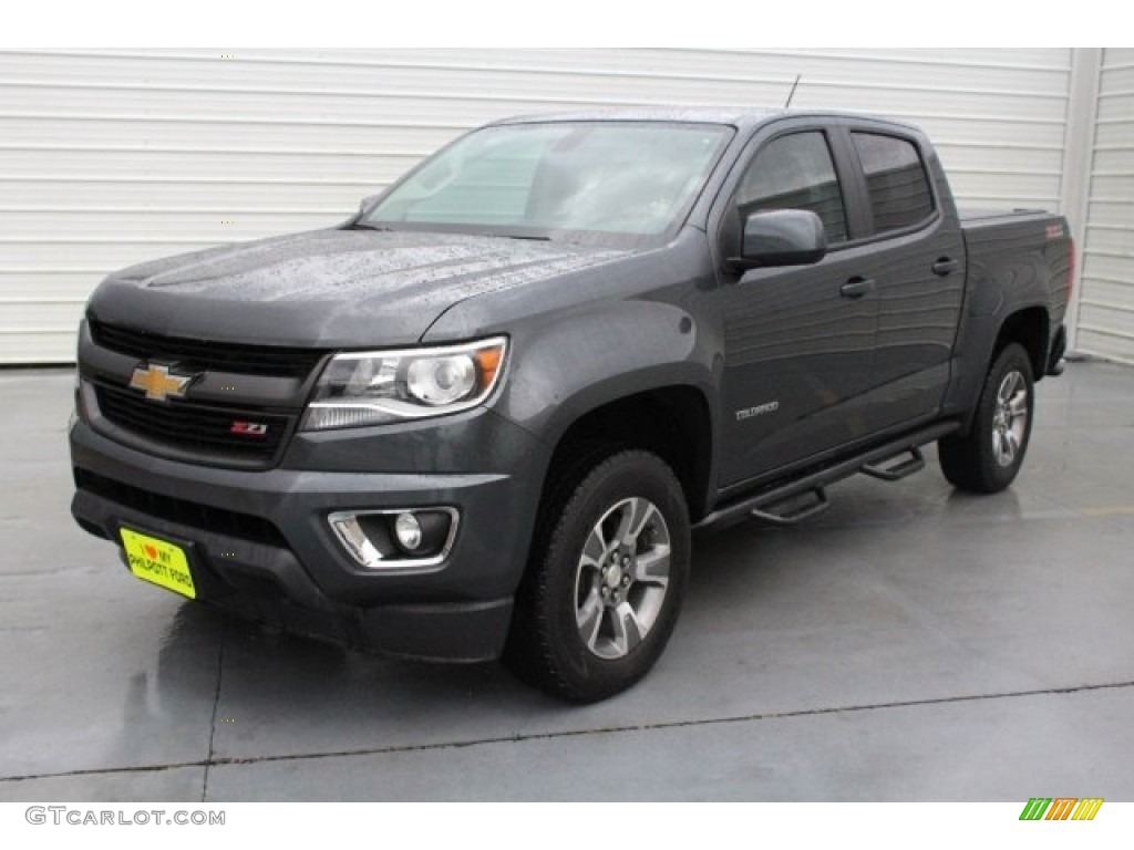 2016 Colorado Z71 Crew Cab 4x4 - Rainforest Green Metallic / Jet Black photo #3
