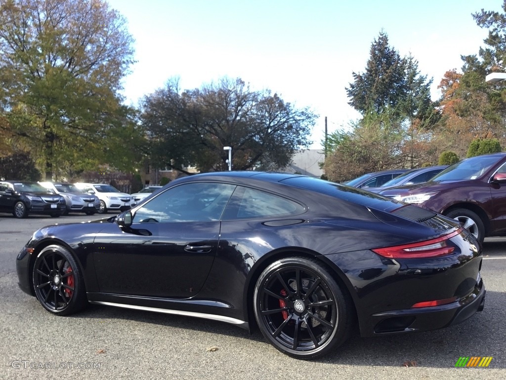 2017 911 Carrera 4S Coupe - Jet Black Metallic / Black photo #5