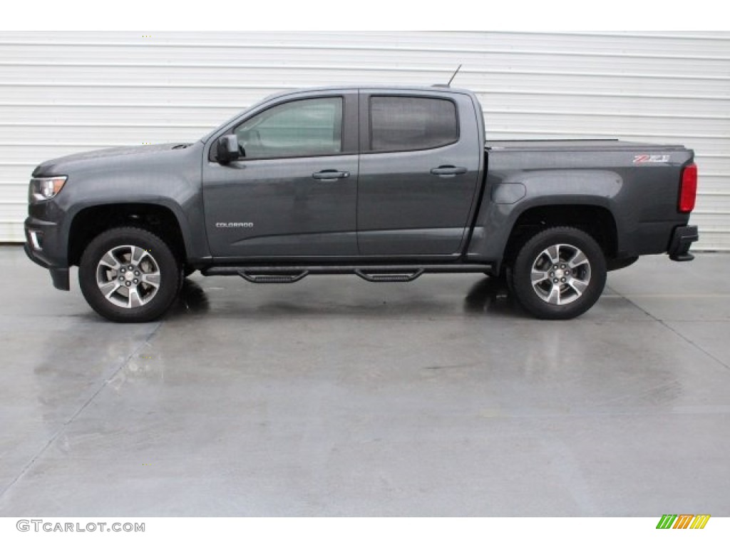 2016 Colorado Z71 Crew Cab 4x4 - Rainforest Green Metallic / Jet Black photo #8