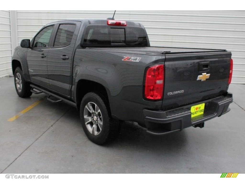 2016 Colorado Z71 Crew Cab 4x4 - Rainforest Green Metallic / Jet Black photo #9