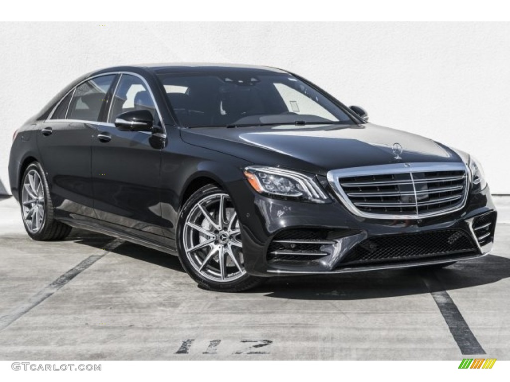 Obsidian Black Metallic 2018 Mercedes-Benz S 450 Sedan Exterior Photo #124047739