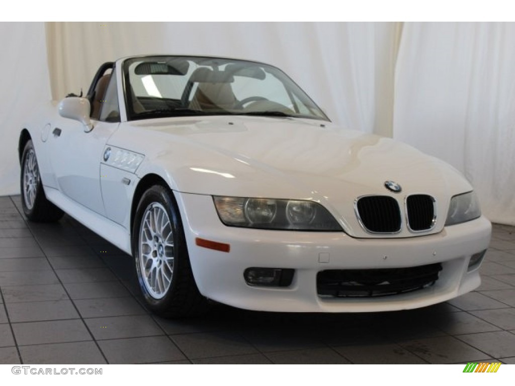 2001 Z3 2.5i Roadster - Alpine White / Beige photo #2