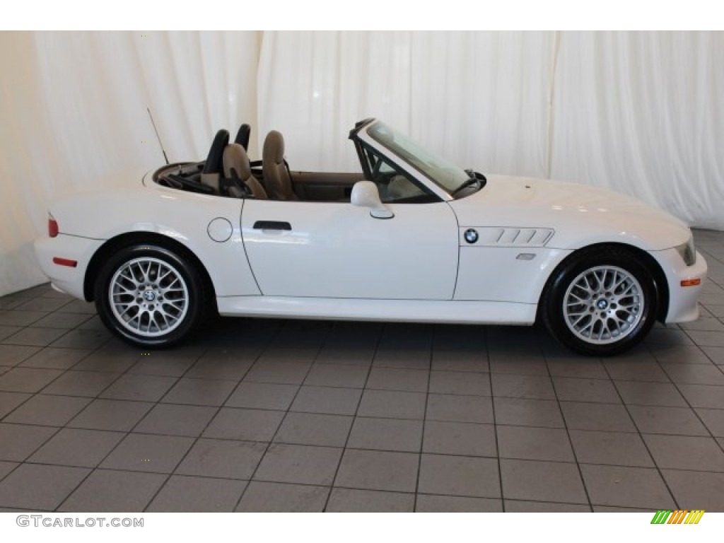 2001 Z3 2.5i Roadster - Alpine White / Beige photo #3