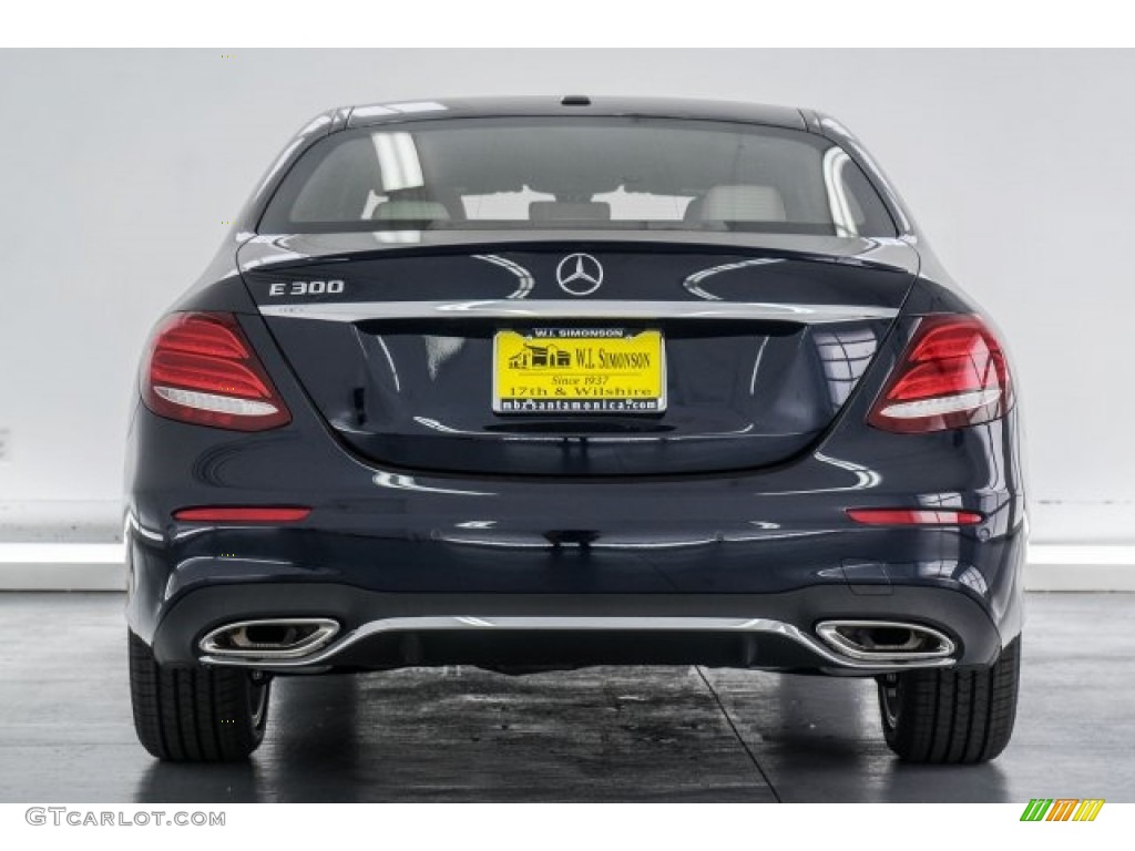 2018 E 300 Sedan - Lunar Blue Metallic / Macchiato Beige/Black photo #4