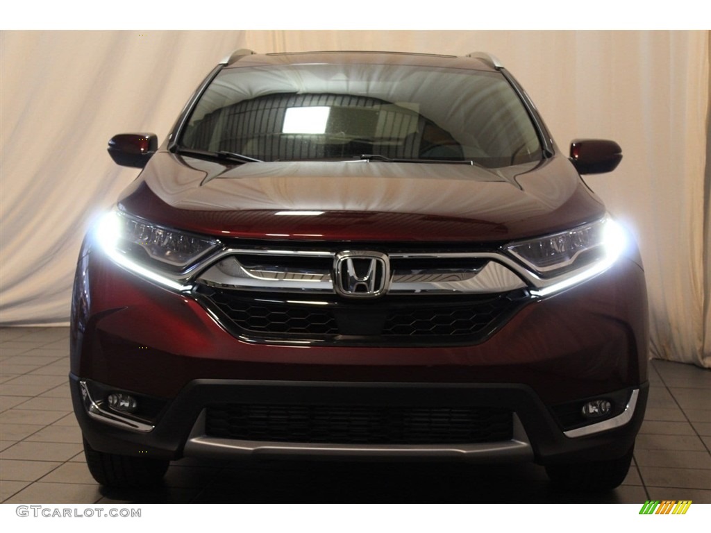 2018 CR-V Touring - Basque Red Pearl II / Gray photo #3