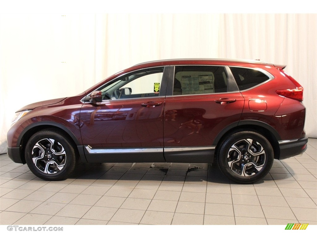 2018 CR-V Touring - Basque Red Pearl II / Gray photo #4