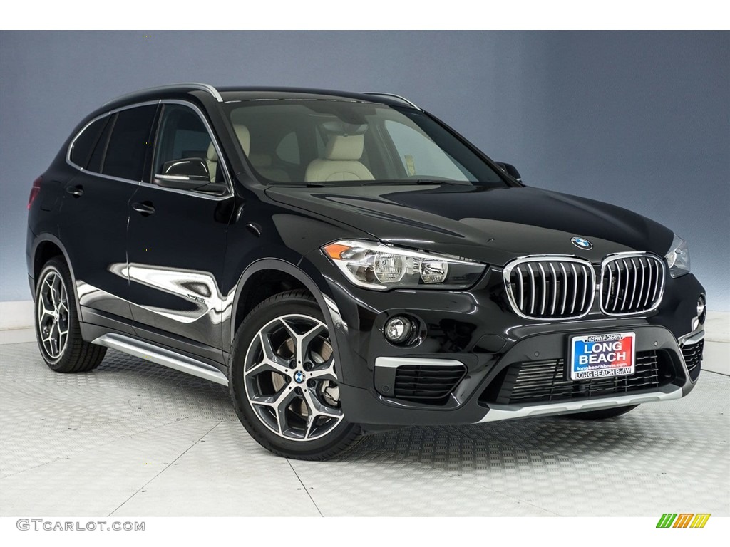 Jet Black 2018 BMW X1 xDrive28i Exterior Photo #124050499