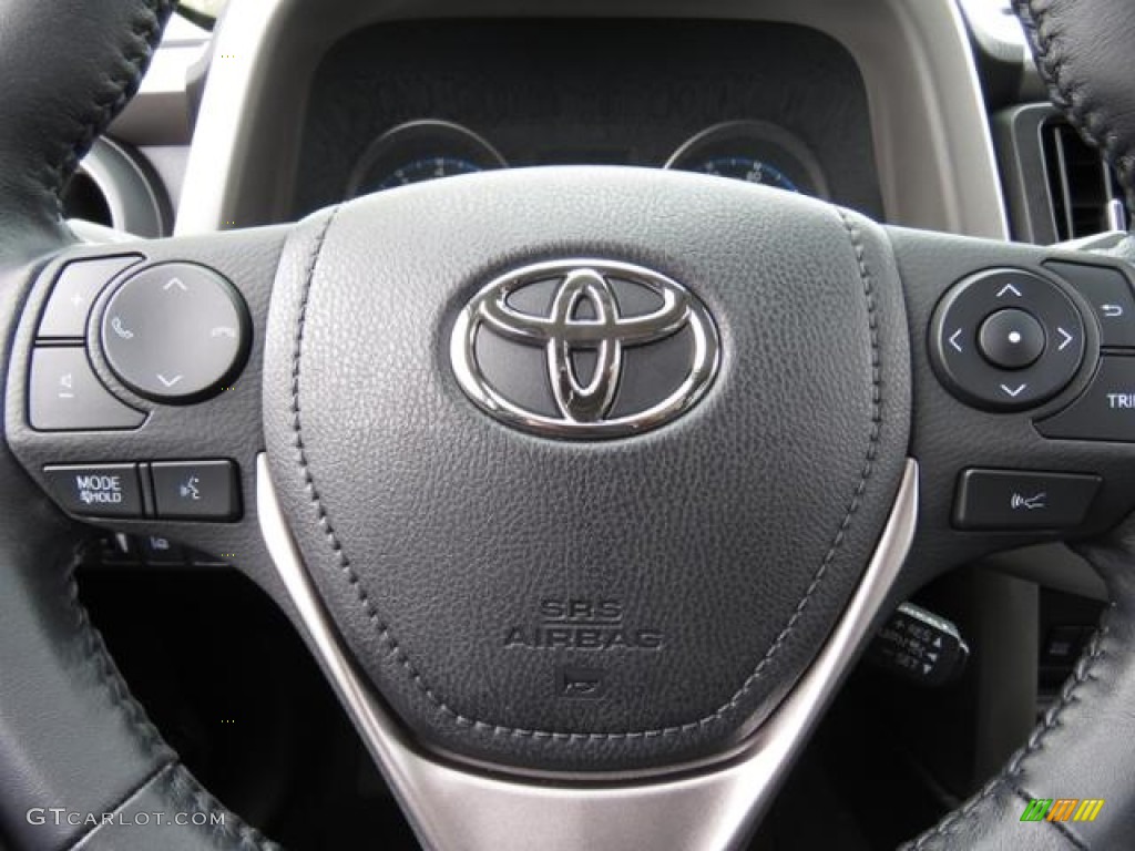 2018 Toyota RAV4 XLE Black Steering Wheel Photo #124050691