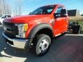 2017 Race Red Ford F550 Super Duty XL Regular Cab 4x4 Chassis  photo #1