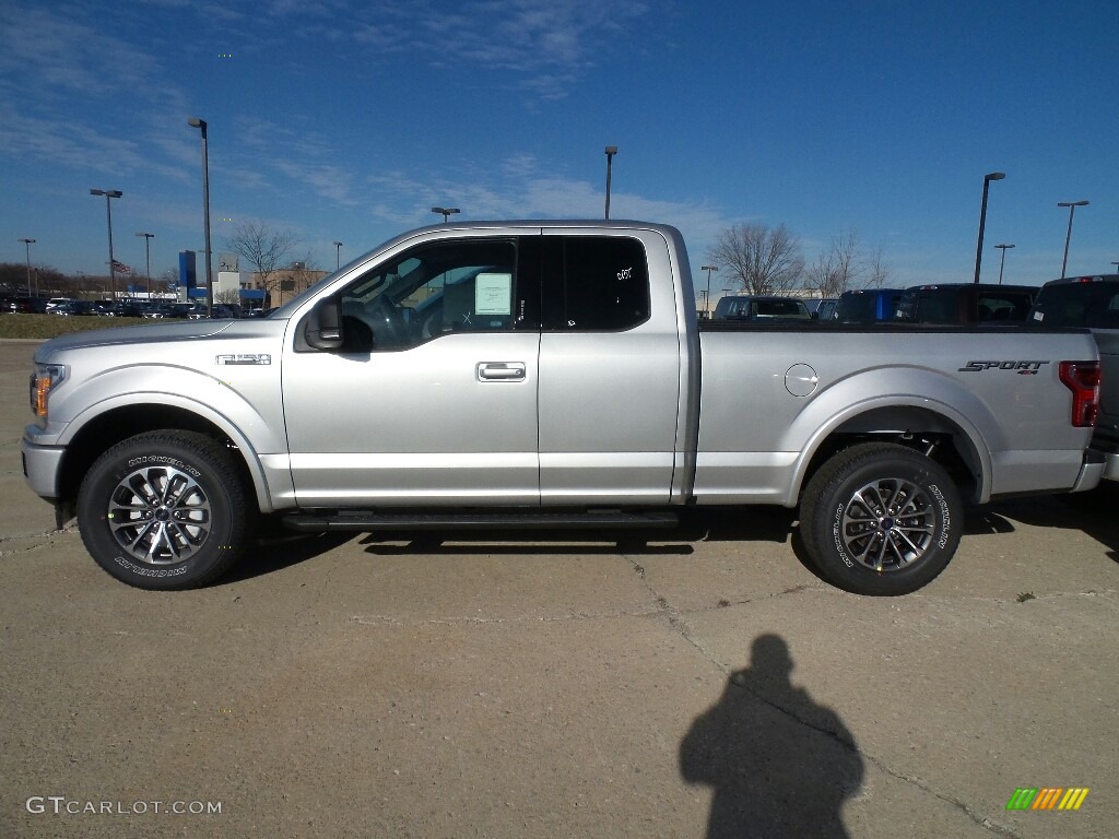 2018 F150 XL SuperCab 4x4 - Ingot Silver / Black photo #3