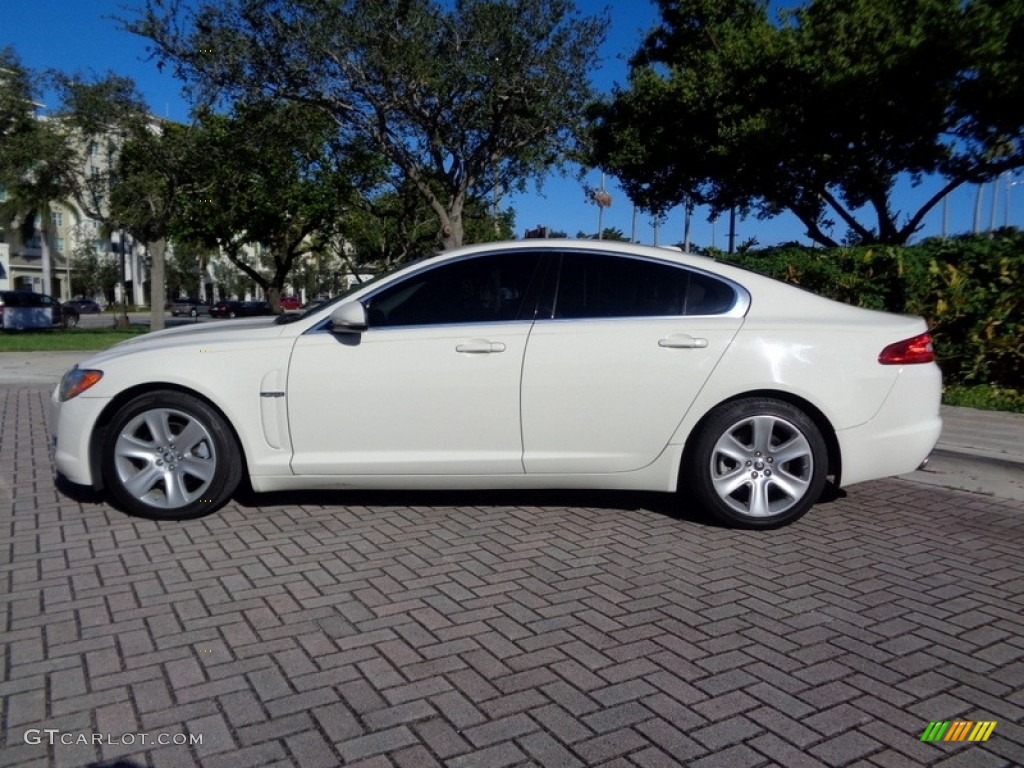 Porcelain White 2010 Jaguar XF Sport Sedan Exterior Photo #124053677