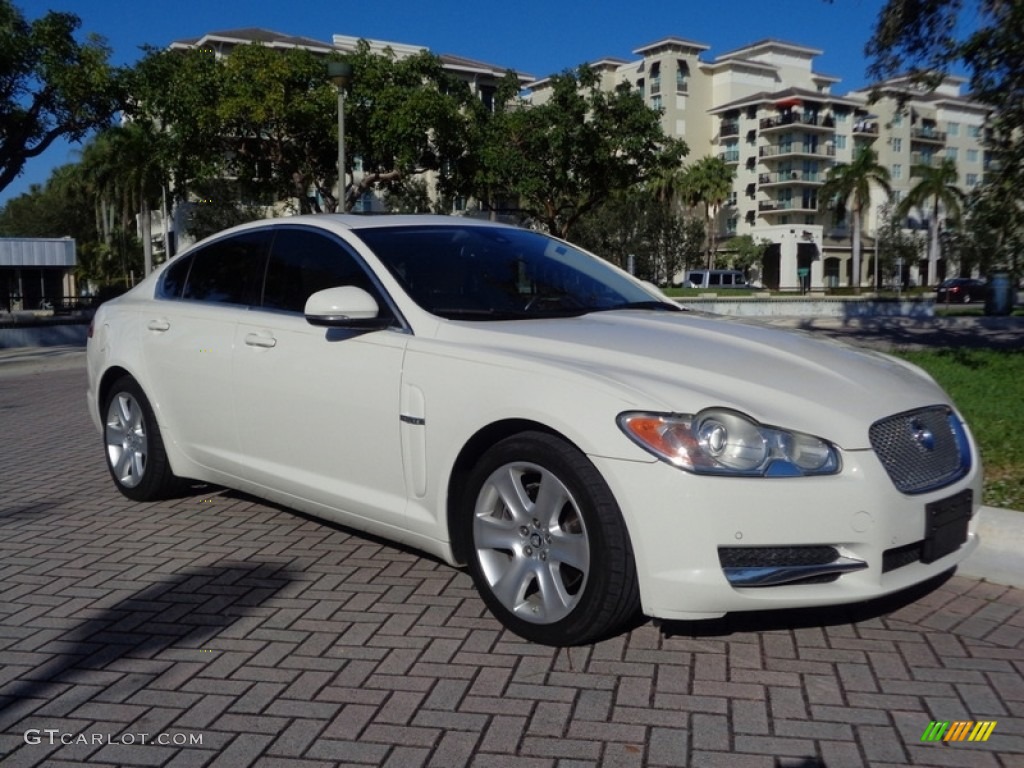 Porcelain White 2010 Jaguar XF Sport Sedan Exterior Photo #124053923