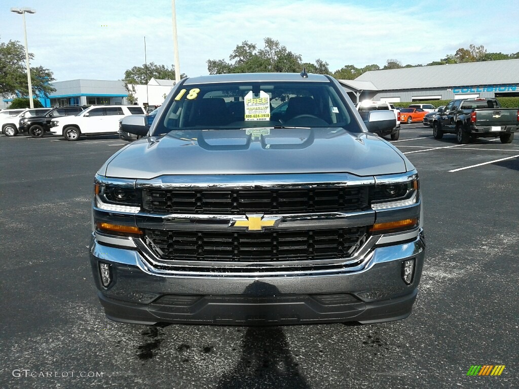 2018 Silverado 1500 LT Double Cab - Silver Ice Metallic / Jet Black photo #8