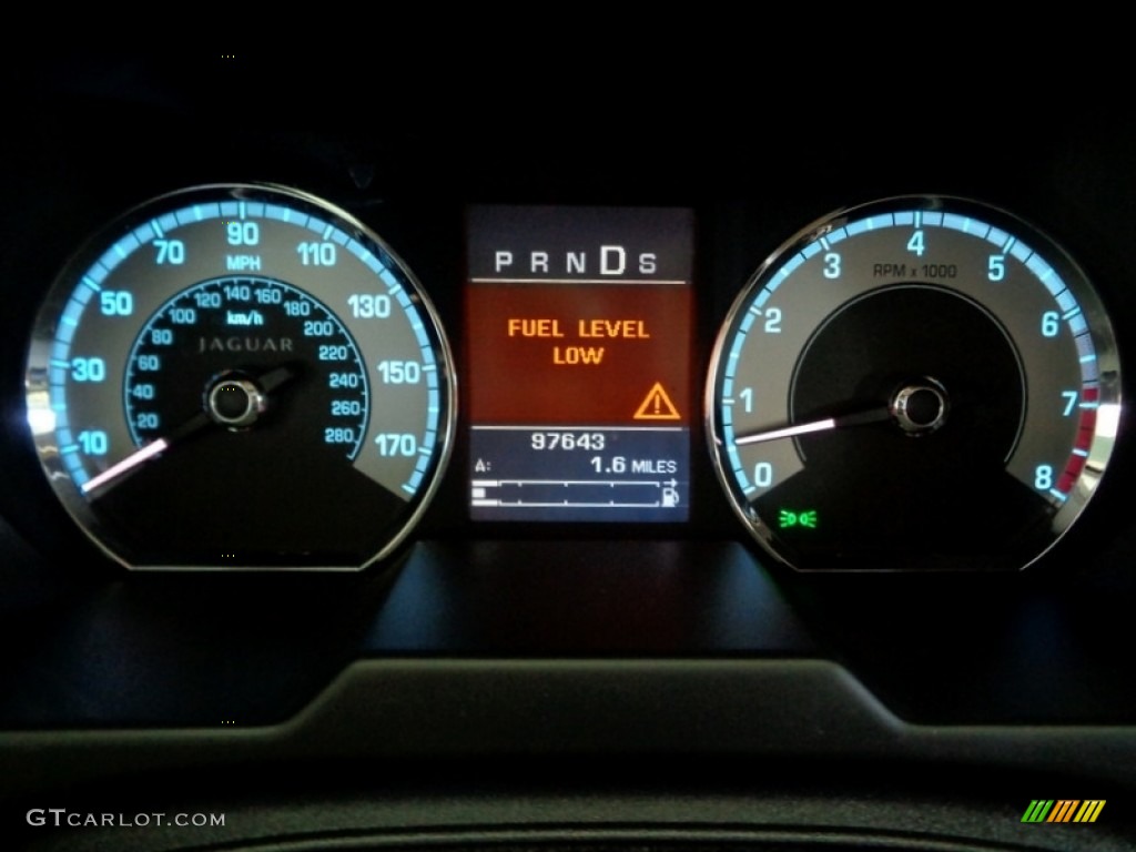 2010 Jaguar XF Sport Sedan Gauges Photo #124055378