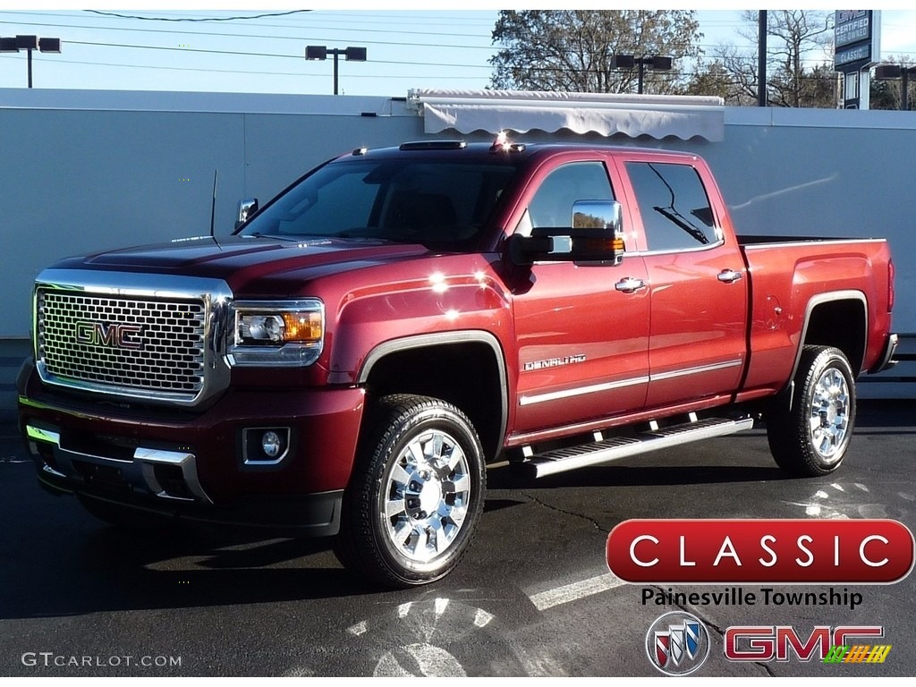 2015 Sierra 2500HD Denali Crew Cab 4x4 - Sonoma Red Metallic / Jet Black photo #1