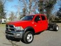 Flame Red - 4500 Tradesman Crew Cab 4x4 Chassis Photo No. 2