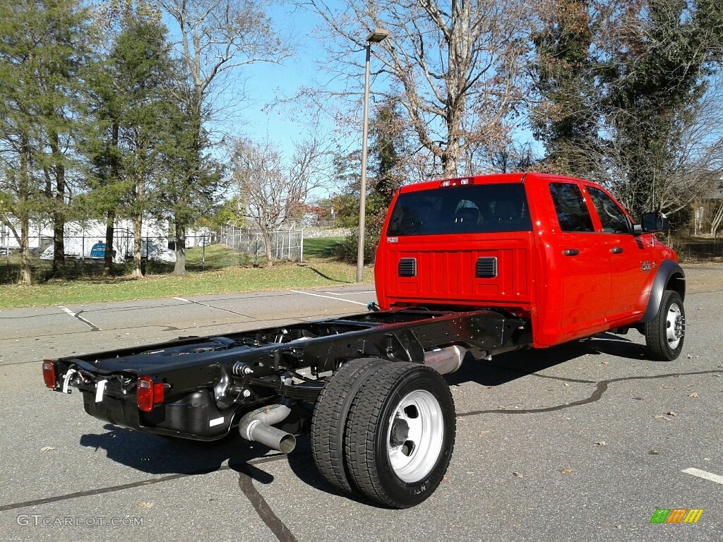 2018 4500 Tradesman Crew Cab 4x4 Chassis - Flame Red / Black/Diesel Gray photo #6