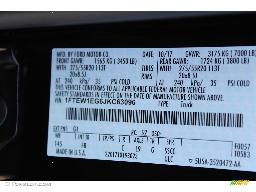 2018 F150 XLT SuperCrew 4x4 - Shadow Black / Black photo #27