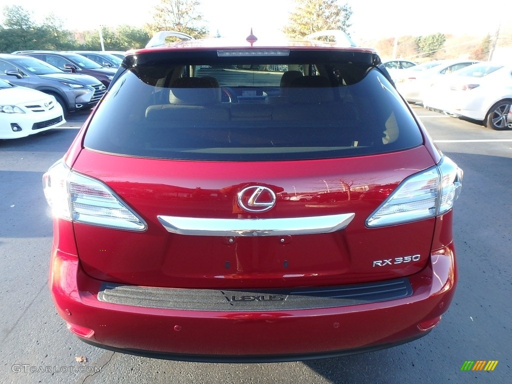 2012 RX 350 AWD - Matador Red Metallic / Parchment photo #6