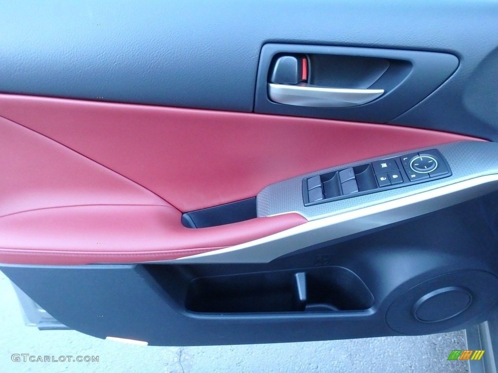 2018 Lexus IS 300 F Sport AWD Rioja Red Door Panel Photo #124064645