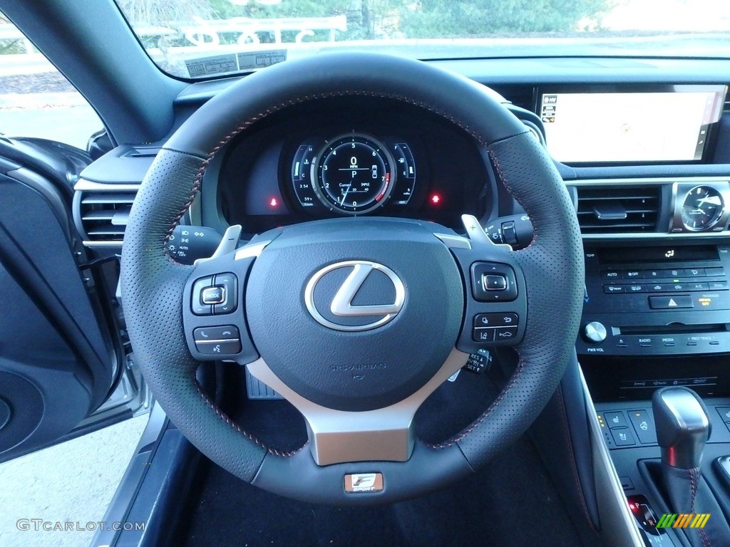2018 Lexus IS 300 F Sport AWD Rioja Red Steering Wheel Photo #124064672